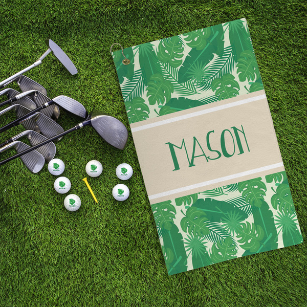 Tropical Leaves #2 Microfiber Golf Towels - LIFESTYLE
