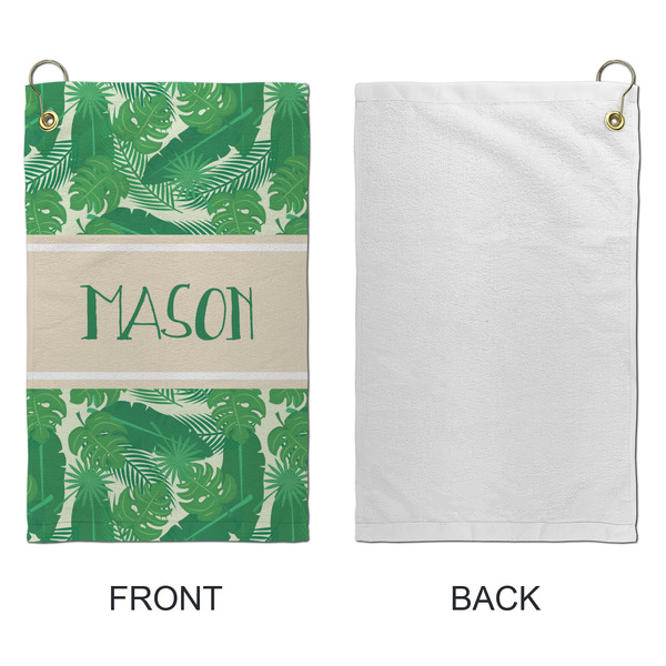 Tropical Leaves #2 Microfiber Golf Towels - Small - APPROVAL