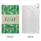Tropical Leaves #2 Microfiber Golf Towels - Small - APPROVAL