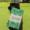 Tropical Leaves #2 Microfiber Golf Towels - Small - LIFESTYLE