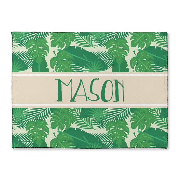 Custom Tropical Leaves #2 Microfiber Screen Cleaner w/ Name or Text