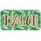 Tropical Leaves #2 Mini/Bicycle License Plate (2 Holes) (Personalized)