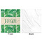 Tropical Leaves #2 Minky Blanket - 50"x60" - Single Sided - Front & Back