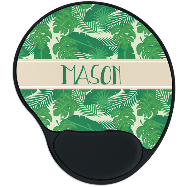 Custom Tropical Leaves #2 Mouse Pad with Wrist Support