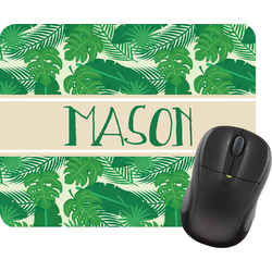 Tropical Leaves #2 Rectangular Mouse Pad w/ Name or Text