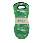 Tropical Leaves #2 Neoprene Oven Mitt w/ Name or Text