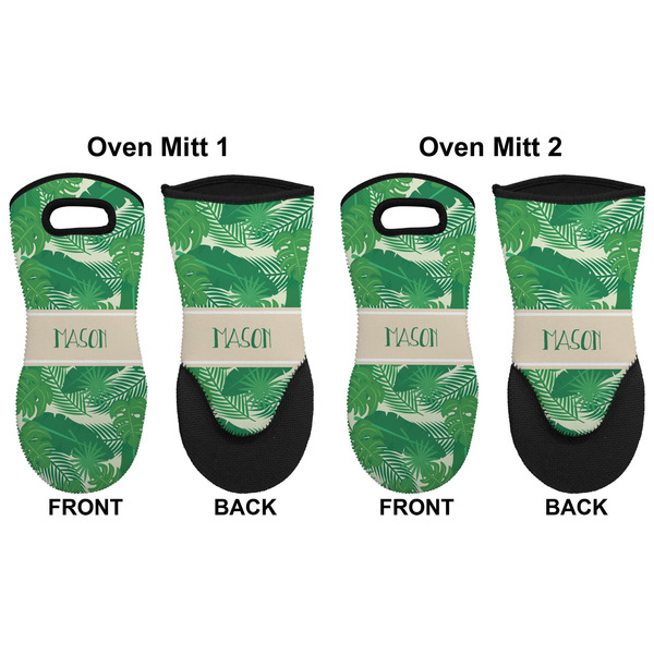 Tropical Leaves #2 Neoprene Oven Mitt - Set of 2 - Approval