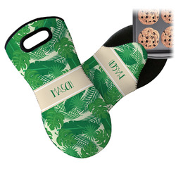 Tropical Leaves #2 Neoprene Oven Mitt w/ Name or Text