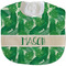 Tropical Leaves 2 New Baby Bib - Closed and Folded
