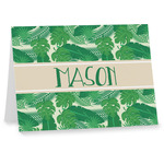 Tropical Leaves #2 Note cards w/ Name or Text