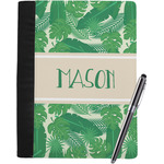 Tropical Leaves #2 Notebook Padfolio - Large w/ Name or Text