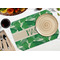 Tropical Leaves 2 Octagon Placemat - Single front (LIFESTYLE) Flatlay
