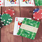 Tropical Leaves #2 On Table with Poker Chips