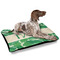 Tropical Leaves #2 Outdoor Dog Beds - Large - IN CONTEXT