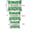 Tropical Leaves #2 Outdoor Dog Beds - SIZE CHART
