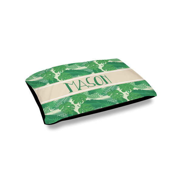 Custom Tropical Leaves #2 Outdoor Dog Bed - Small (Personalized)