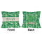 Tropical Leaves 2 Outdoor Pillow - 16x16