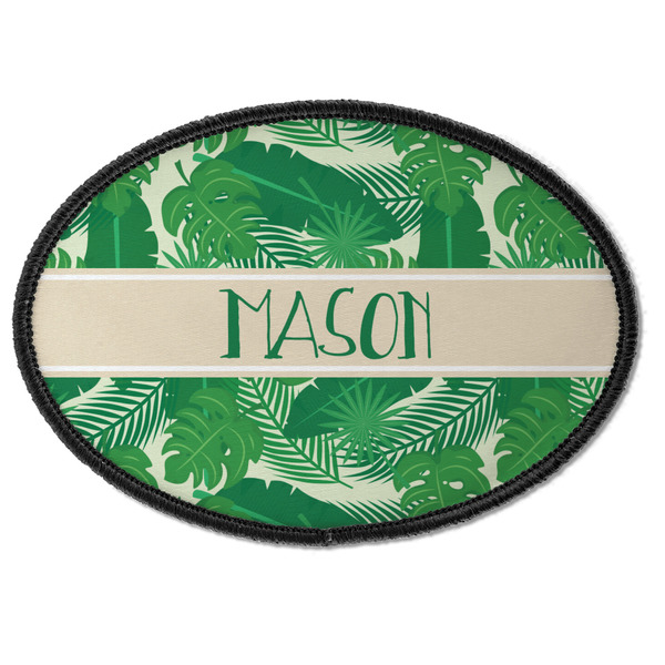 Tropical Leaves 2 Oval Patch