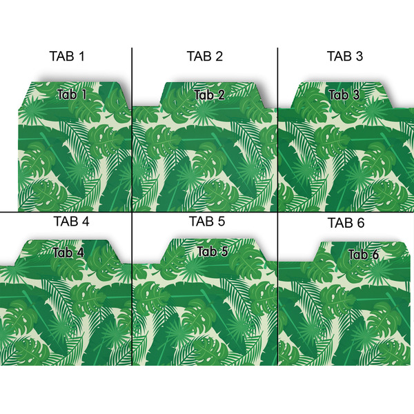 Tropical Leaves #2 Page Dividers - Set of 6 - Approval