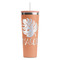 Tropical Leaves #2 RTIC Everyday Tumbler with Straw - 28oz - Peach - Double-Sided (Personalized)