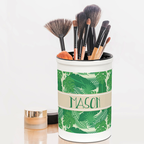Tropical Leaves #2 Pencil Holder - LIFESTYLE makeup