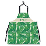 Tropical Leaves #2 Apron Without Pockets w/ Name or Text