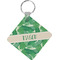 Tropical Leaves 2 Personalized Diamond Key Chain