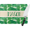 Tropical Leaves 2 Personalized Glass Cutting Board