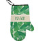 Tropical Leaves 2 Personalized Oven Mitt