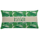 Tropical Leaves #2 Pillow Case - King w/ Name or Text