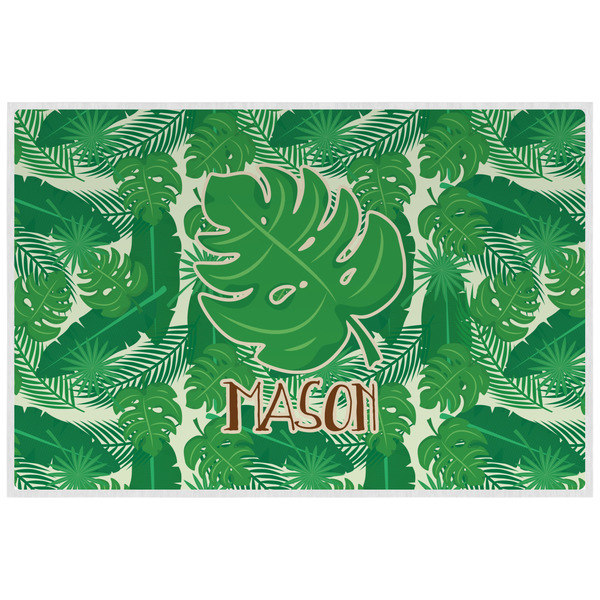 Tropical Leaves 2 Personalized Placemat (Back)