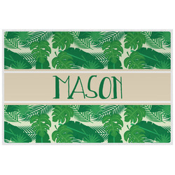 Tropical Leaves #2 Laminated Placemat w/ Name or Text