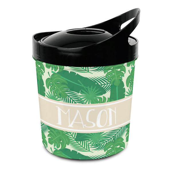 Custom Tropical Leaves #2 Plastic Ice Bucket (Personalized)