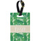 Tropical Leaves #2 Plastic Luggage Tag - Rectangular w/ Name or Text