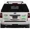 Tropical Leaves 2 Personalized Square Car Magnets on Ford Explorer
