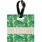 Tropical Leaves 2 Personalized Square Luggage Tag
