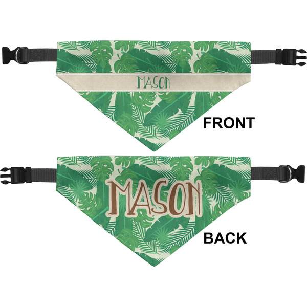 Tropical Leaves 2 Pet Bandana Approval