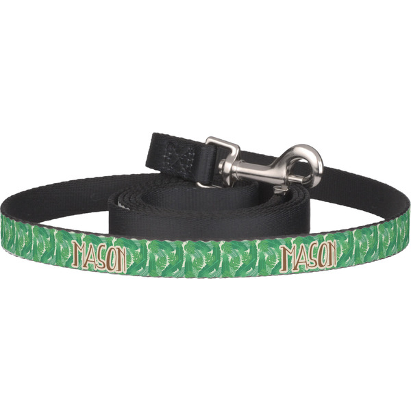 Custom Tropical Leaves #2 Dog Leash (Personalized)