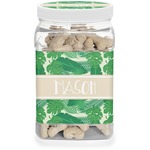 Tropical Leaves #2 Dog Treat Jar w/ Name or Text
