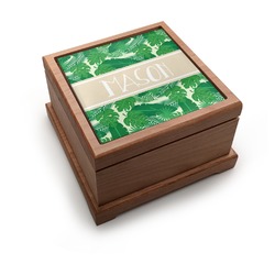 Tropical Leaves #2 Pet Urn w/ Name or Text