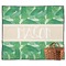 Tropical Leaves #2 Outdoor Picnic Blanket w/ Name or Text