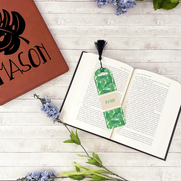 Tropical Leaves #2 Plastic Bookmarks - In Context
