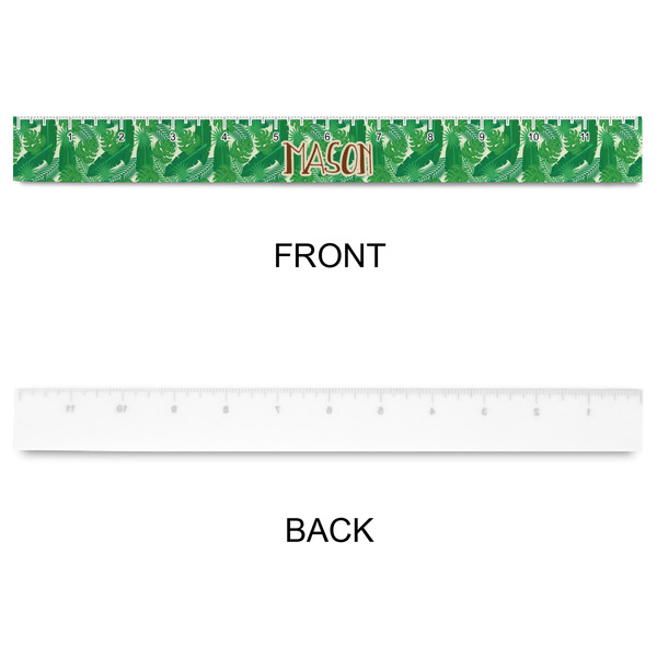Tropical Leaves #2 Plastic Ruler - 12" - APPROVAL