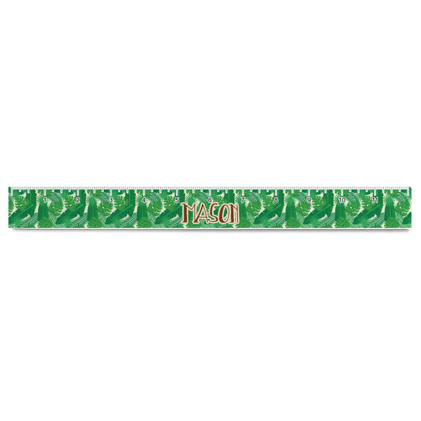 Tropical Leaves #2 Plastic Ruler - 12" - FRONT