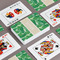 Tropical Leaves #2 Playing Cards - Front & Back View