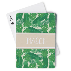 Tropical Leaves #2 Playing Cards (Personalized)