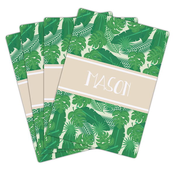 Tropical Leaves #2 Playing Cards - Hand Back View