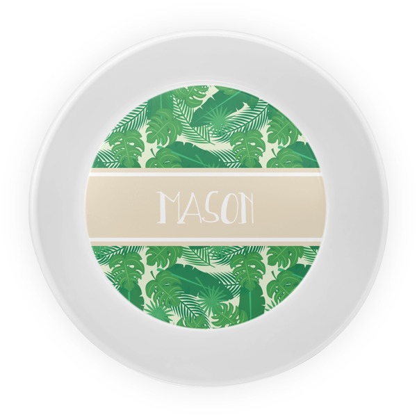 Tropical Leaves 2 Melamine Bowl - Center