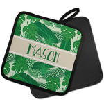 Tropical Leaves #2 Pot Holder w/ Name or Text