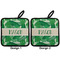 Tropical Leaves #2 Pot Holders - Set of 2 APPROVAL